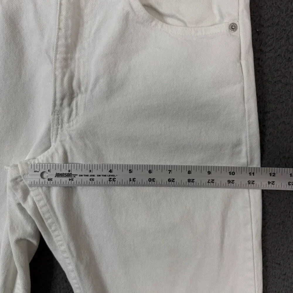 Vtg Levis 550 Jeans Mens 31x30 White Relaxed Fit Orange Tab Denim Pants 90s USA